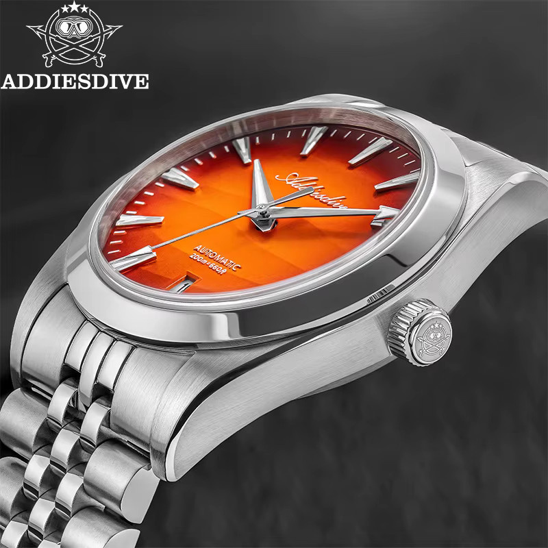 ADDIESDIVE Automatik Armbanduhr, Edelstahl, Saphirglas, 39 mm, Herren - Bild 5