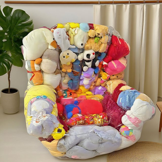 Willstar Transparentes Kinder Spielzeug Lagerungssack mit Reißverschluss, Wasserdichte Plüsch Puppen Aufbewahrungstasche, 150L bis 180L Kapazität - Bild 1