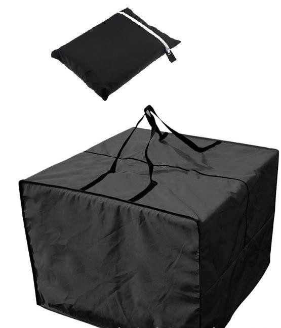 Schutztasche mfySpace quadratisch mit Reißverschluss und Tragegriff, wasserdicht und staubdicht, 210D, schwarz - Bild 6