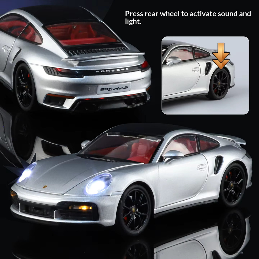 Maisto Porsche 911 Sportwagen-Modell, 1:24, mit Licht und Sound - Bild 3