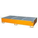 Bauer Südlohn Auffangwanne AW 1000-2/PE mit Gitterrost, orange, B/T/H: 266,5 x 131,5 x 44,0 cm - Bild 2