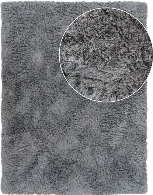 Hochflor-Teppich Silvana grau B: 160 cm, T: 220 cm - Bild 1