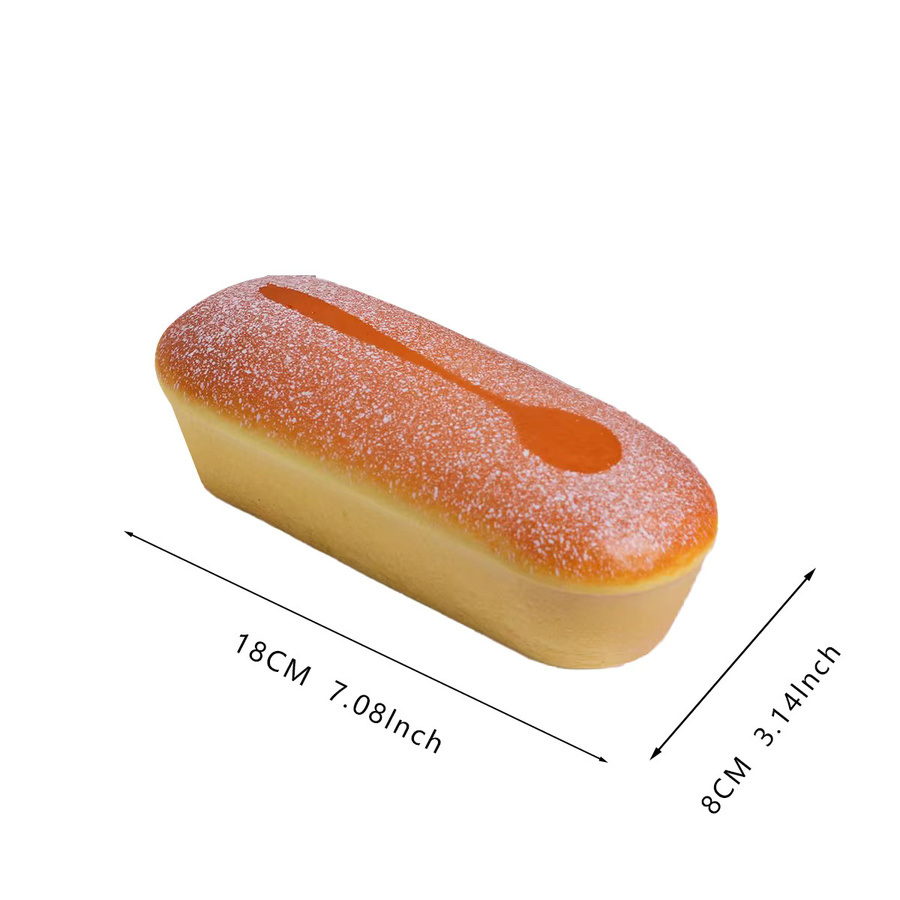 Duftendes Eierbrot-Kuchen-Simulationsmodell als weiches Quetsch-Dekompressions-Modell mit Slow Rising Effekt in Grün - Bild 3