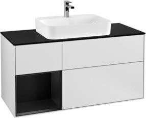 V&B Waschtischunterschrank Finion in Weiß lackiert, Breite: 120 cm - Bild 1