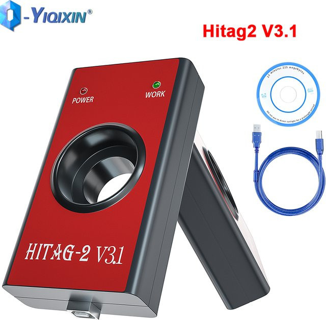 Hitag2 V3.1 Universal Auto Schlüssel Programmierer von YIQIXIN in Rot für BMW Audi OPEL NISSAN zur Transponder Immo Remote PIN und VIN Diagnose via OBD2 - Bild 1