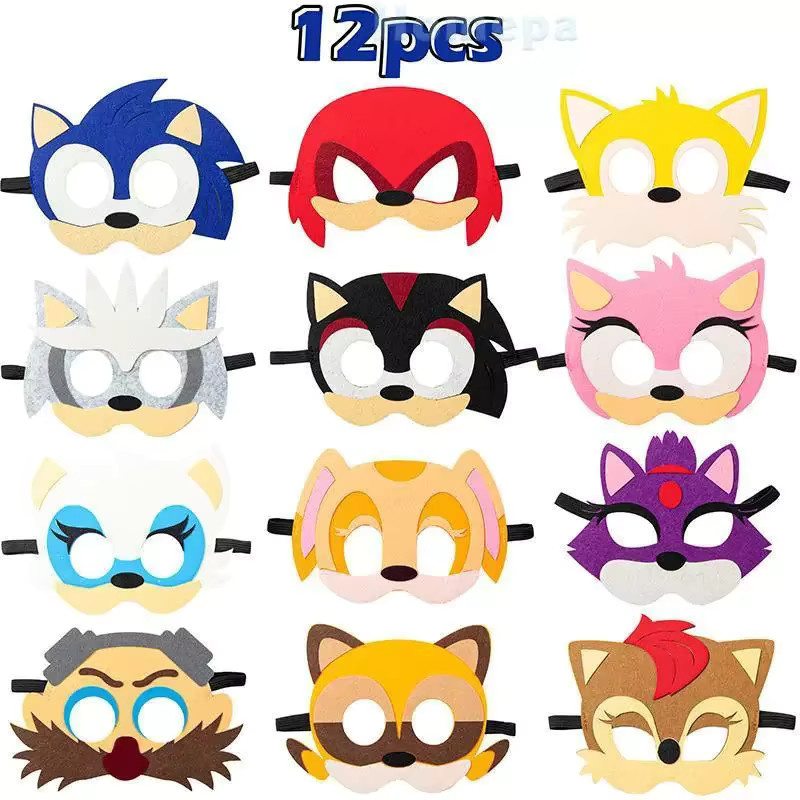 Sega Sonic Maske, Filz, Blau - Bild 3