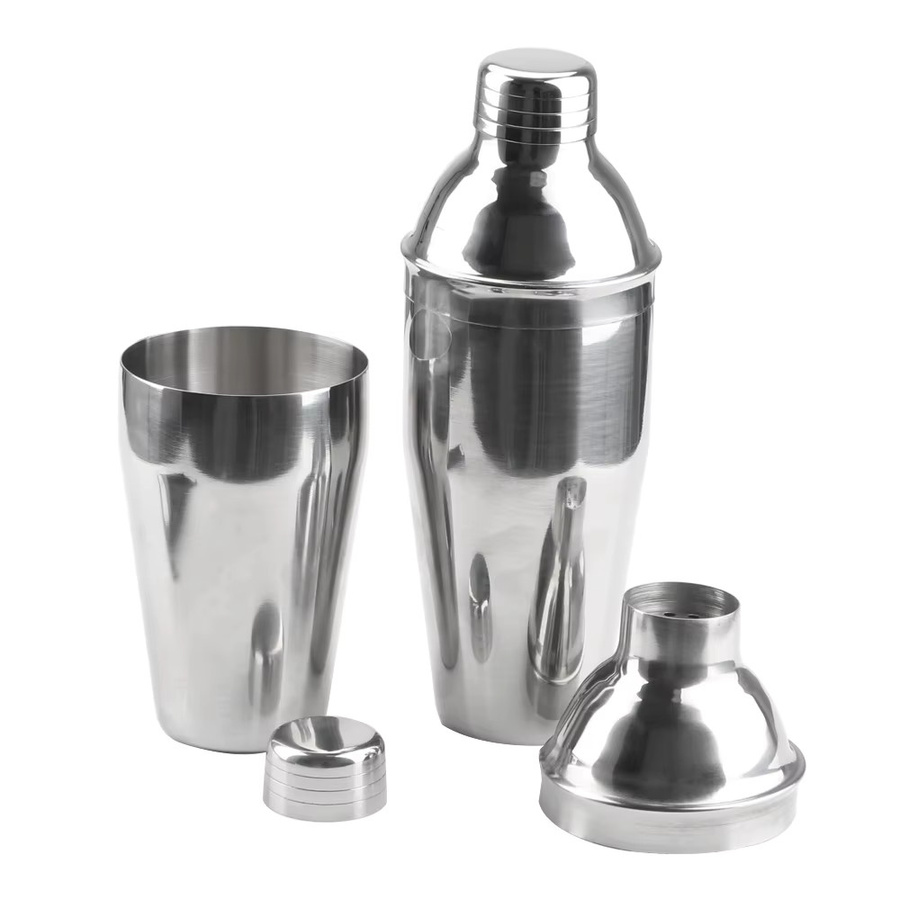 Edelstahl Cocktail Shaker Boston Style in Silber, 250 ml bis 750 ml - Bild 4