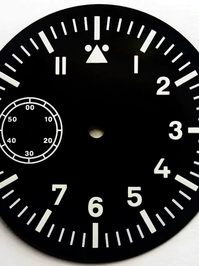 RICHUS Zifferblatt, 39 mm, grün leuchtend, für ETA6497 ST3600, Unisex - Bild 3