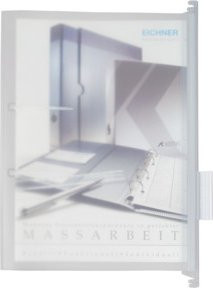 Eichner Hängemappe aus PP mit 2 Kunststoffschienen, transparent, A4 - Bild 1