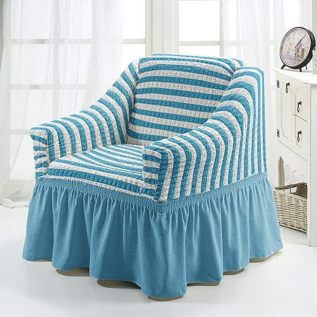 Housmife Elastischer Sofabezug aus Polyester für Einzelsessel, Einfarbig, Breite: 90-140 cm - Bild 1