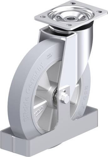 Blickle L-ALEV 250K-3-SG-FS Stahlblech-Lenkrolle in Grau mit 250 mm Rad-Durchmesser und 500 kg Tragfähigkeit - Bild 1