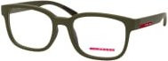 Prada Linea Rossa PS 05QV Korrektionsbrille, Vollrand, Quadratisch, Kunststoff, Herren, grün, grau - Bild 1