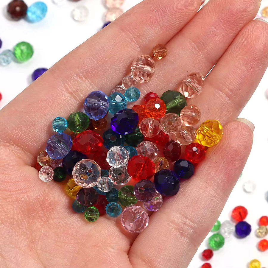 louleur Kristallperlen Glas, transparent, gemischte Farben - Bild 5