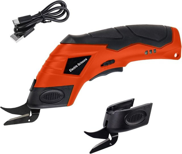 Kabelloser elektrischer Kreisschneider für Stoff, Teppich und Leder, wiederaufladbare handgeführte Schneidmaschine in Rot und Schwarz - Bild 1