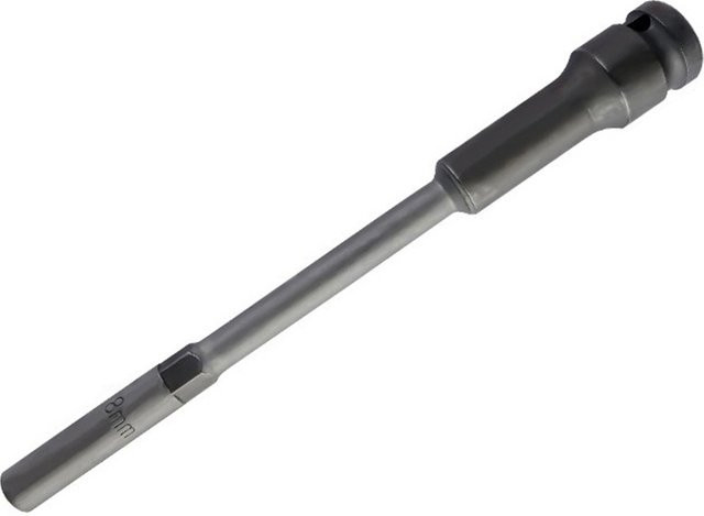 VIBRATITE Extra Langer Dünnwandiger Steckschlüssel aus Chrom-Vanadium-Stahl, Sechskant, Silber, Länge: 200 mm - Bild 1