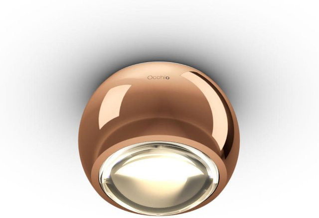 Occhio io alto v VOLT LED-Deckenstrahler in Gold/Messing mit warmweißem Licht (3000K) und dimmbarer Funktion - Bild 1