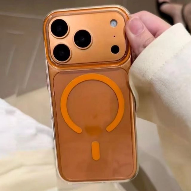 MagSafe Schutzhülle aus HD Kristallklarem PC für iPhone 17, iPhone 16, iPhone 15 Pro Max und iPhone 17 Air in Transparent oder Blau mit magnetischer kabelloser Ladefunktion - Bild 1