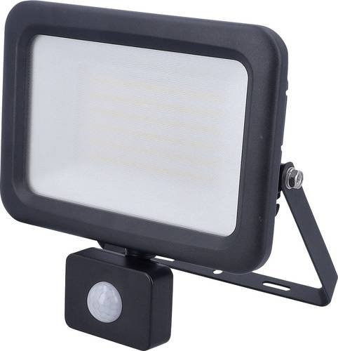 AS Schwabe Optiline 46671 LED-Außenstrahler mit Bewegungsmelder, 50 W, Schwarz - Bild 1