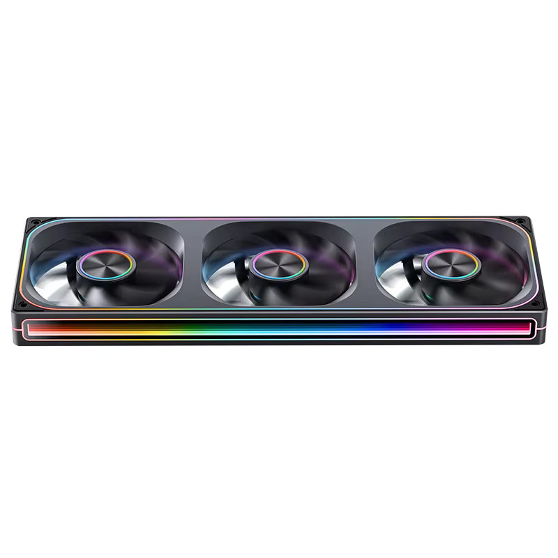 Jonsbo ZA-120/240/360 Gehäuselüfter mit ARGB und vierseitiger Spiegelkombinationsstruktur in Schwarz oder Transparent - Bild 2