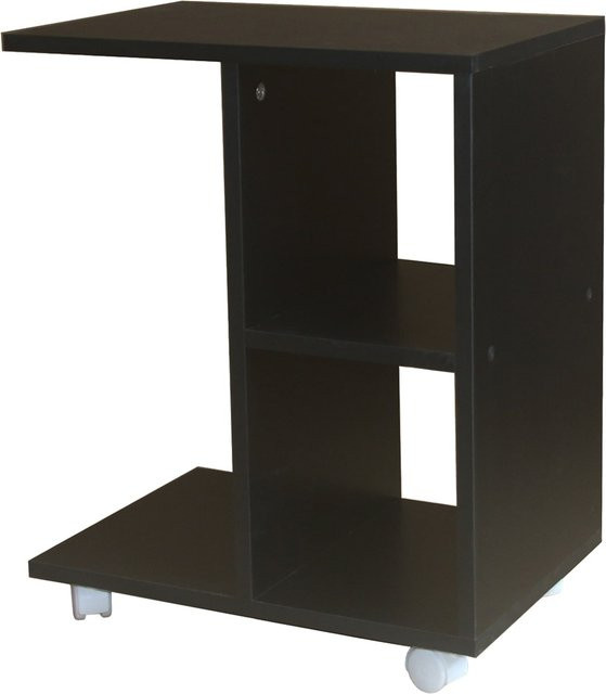 HTI-Living Beistelltisch Thekla Schwarz mit Rollen und mattem MDF-Finish - Bild 1