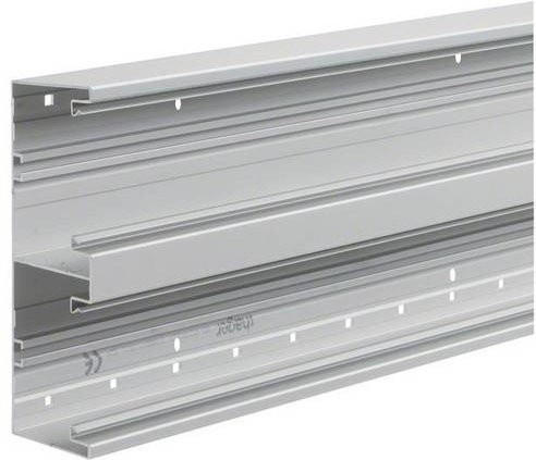 Hager Brüstungskanal Unterteil BRA652101DELN aus Aluminium in Silber, B: 21,0 cm, L: 200 cm - Bild 1