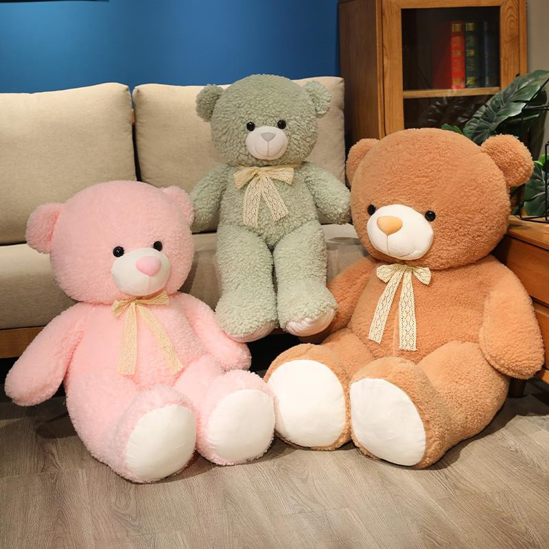 GDzaccly Bunter Schleifenbär Plüschtier Puppe 80cm - Bild 1