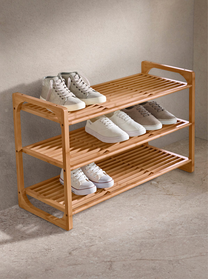 Schuhregal von Heine Home aus Bambus in Beige und Braun, B/T/H: 75 x 33 x 50 cm - Bild 2