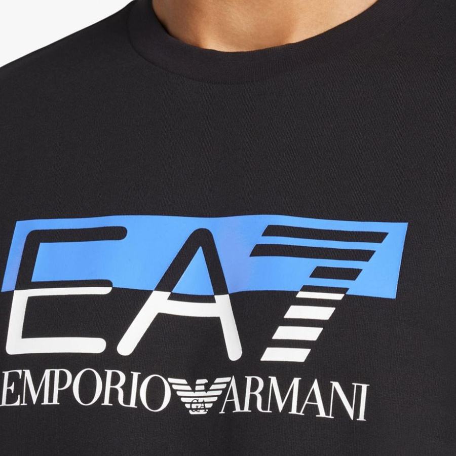 Emporio Armani EA7 Langarm Sweatshirt, Herren, Schwarz - Bild 3