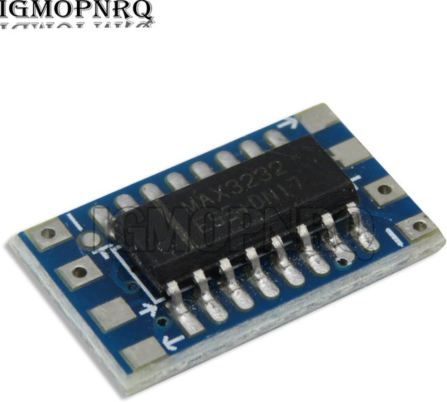 5er Set MAX3232 Mini RS232 zu TTL Level Konverter Adaptermodul in Blau - Bild 1