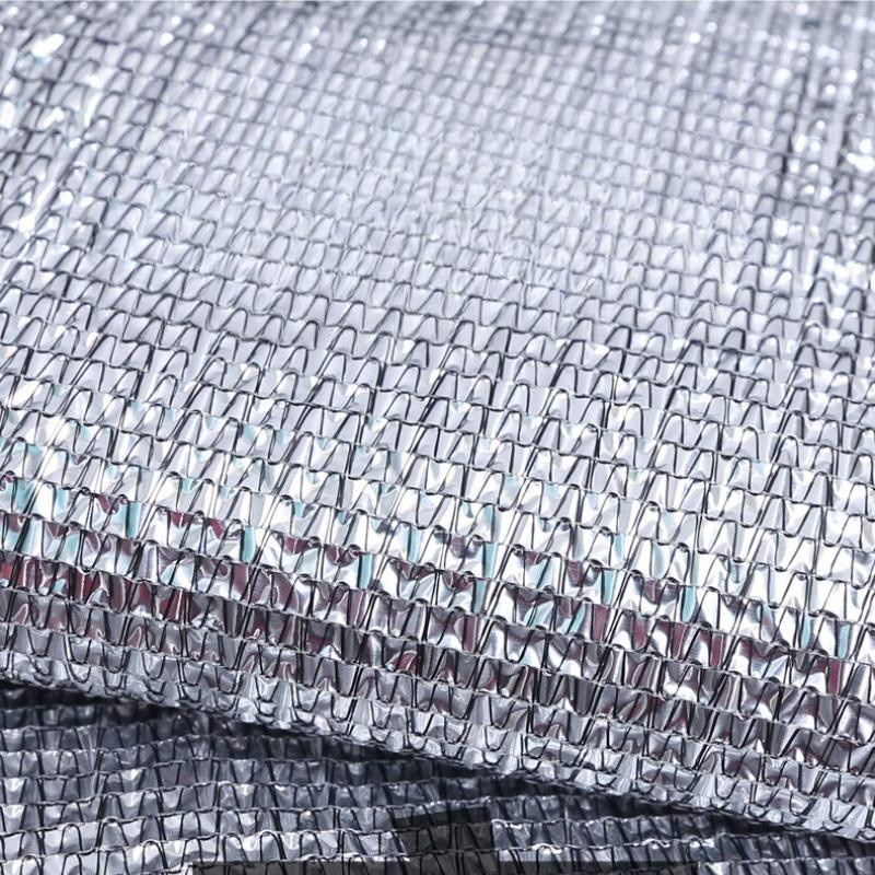 XIFEI Sonnenschutznetz aus Aluminiumfolie und HDPE mit 75% Schattierungsrate, Silber, B x H: 2 x 3 m - Bild 5
