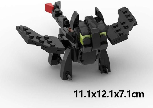 Yiran toy MOC Kreative Süße Tiere Zug Drache Wütende Gronckleeds, Bausteine, ab 6 Jahren - Bild 1