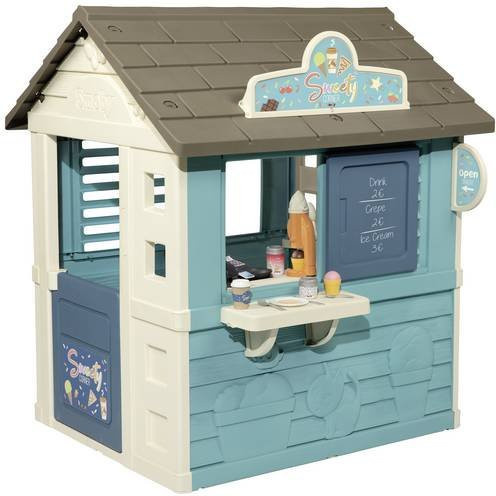 Smoby Spielhaus Sweety Corner aus Kunststoff in Natur/Blau/Bunt, B/H/T: 105 x 127 x 110 cm - Bild 1