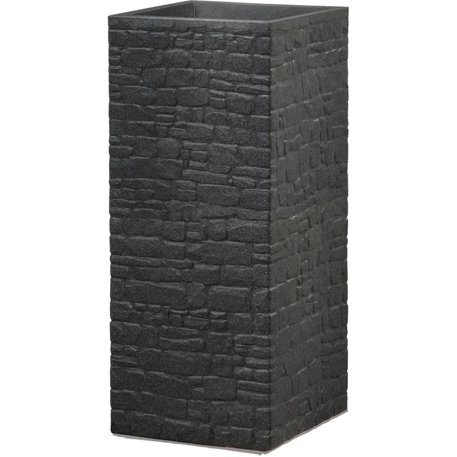 Scheurich Pflanzgefäß Muretto High Blumentopf Stony Black B/T/H: 26 x 26 x 60 cm - Bild 2