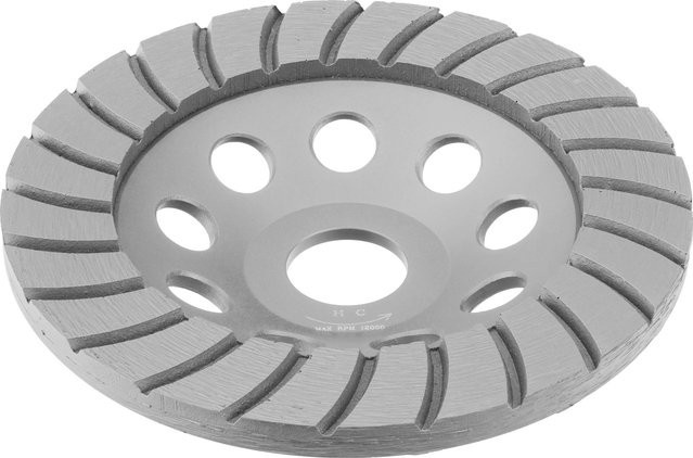 LUX-TOOLS Diamant-Schleiftopf in Silber mit Ø 125 mm - Bild 1