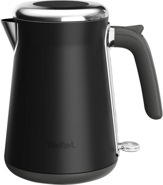 Tefal Collection Wasserkocher KI666 in Schwarz und Silber aus Edelstahl - Bild 1