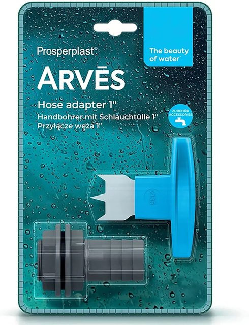 Arves Handbohrer mit Schlauchtülle in Grau, 32 mm - Bild 1