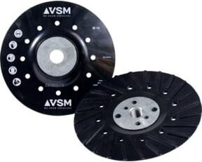 VSM Stützteller TURBO PAD 1 gerippt M14, Durchmesser: 115 mm, Schwarz - Bild 1