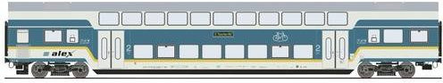Roco H0 Doppelstockwagen DBpz 2. Klasse alex der Länderbahn GmbH Zugziel München Hbf 6200103 - Bild 1