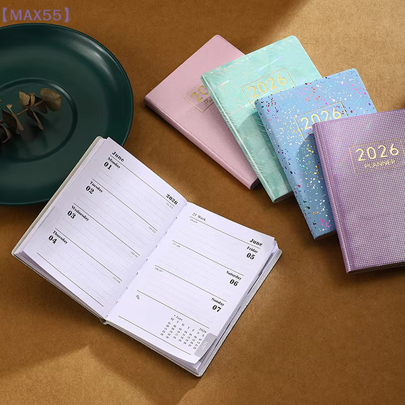 MAX-55 Agenda 2026 A7 Wochenplaner mit Hardcover und Tasche, Multicolour - Bild 5