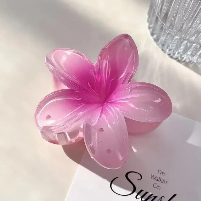 YULIN Haarspangen Eierblumen, 8 cm, rosa, Damen - Bild 1
