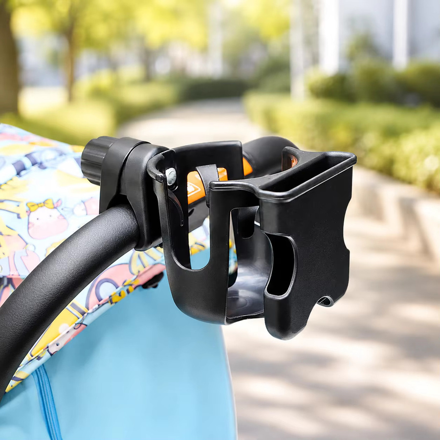 Universal Getränkehalter für Baby-Kinderwagen und Kinder-Fahrräder in Schwarz - Bild 2