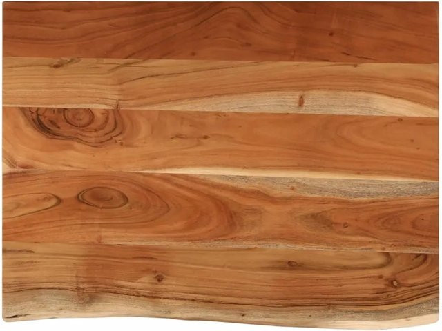 vidaXL Waschtischplatte aus Akazien-Massivholz in Braun, Rechteckig, B/T/H: 80 x 60 x 2,5 cm - Bild 1