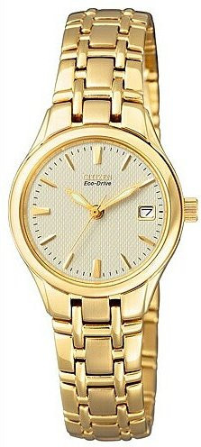 Citizen Armbanduhr Elegance, Solar, Edelstahl, Gold, Damen - Bild 1
