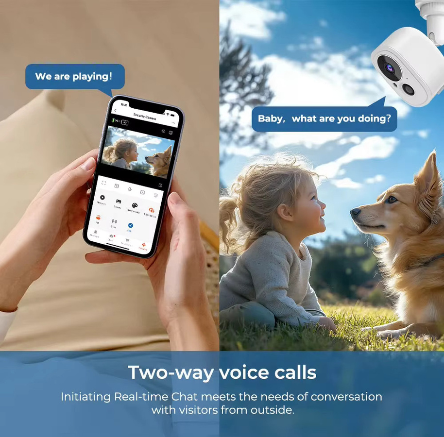 PGST Tuya Smart WLAN IP-Überwachungskamera in Weiß mit Nachtsicht, 2-Wege-Audio und Bewegungserkennung, kompatibel mit Smart Life und Alexa - Bild 2