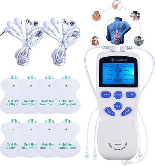 yinhang Zweikanal-Massagegerät, elektrischer Muskelstimulator, Unisex, Körper - Bild 1