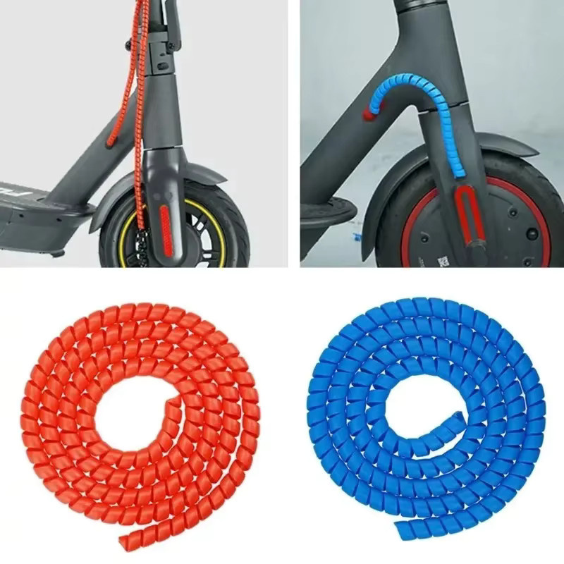 Kabelorganisator Schutzabdeckung und Kabelaufwickler für Xiaomi M365 Scooter in Schwarz und Multicolour - Bild 3