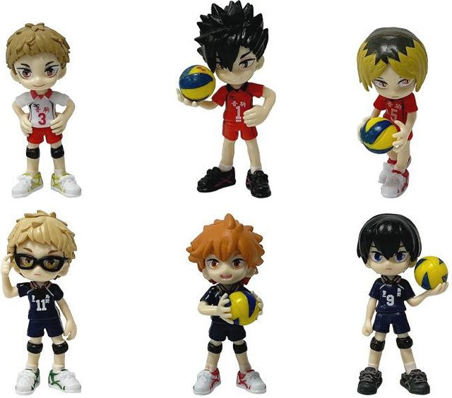 Yiran toy 1 Haikyuu!! Hinata Shoyo Kageyama Tobio Modell Puppe 6-teiliges Set - Bild 1
