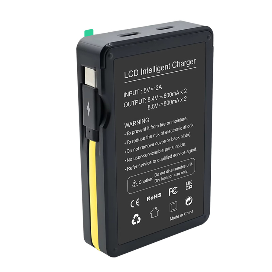 WY Hormmar Dual-USB-A Akkuladegerät mit LED-Anzeige für Sony NP-FW50 Kameras, Schwarz - Bild 3