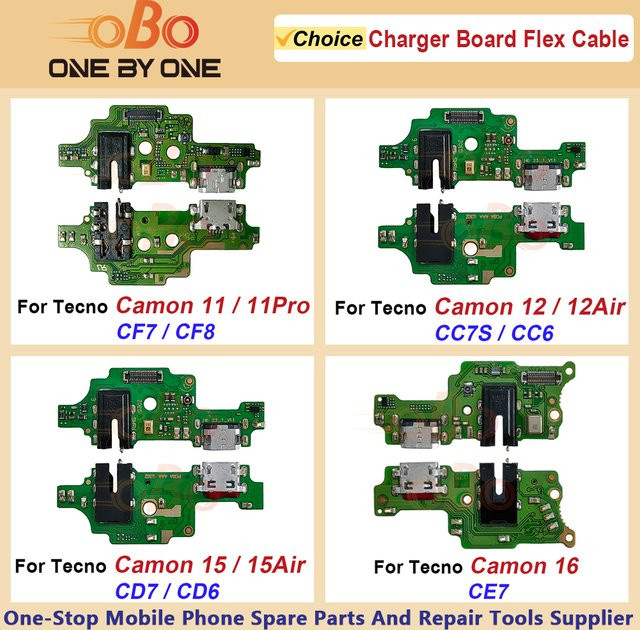 USB-Ladeanschlussplatine für Tecno Camon 11 12 15 Air 16 Pro Premier CC6 CD7 CE8 Ladegerät Dock Connector Flexkabel in Grün - Bild 1