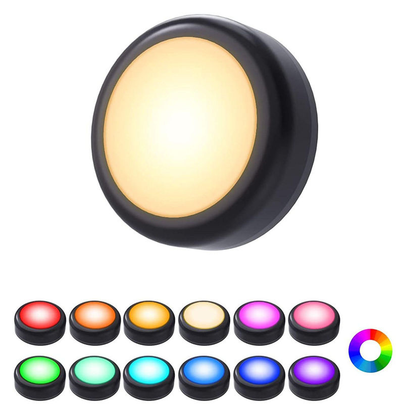 NATAWA 3er Set RGB LED Unterbauleuchten mit Fernbedienung, dimmbar, batteriebetrieben, Multicolour, für Küche und Schrank - Bild 3